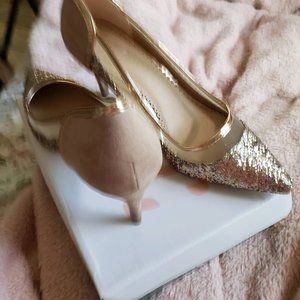 Kalana Rose Gold Heels size 7 1/2